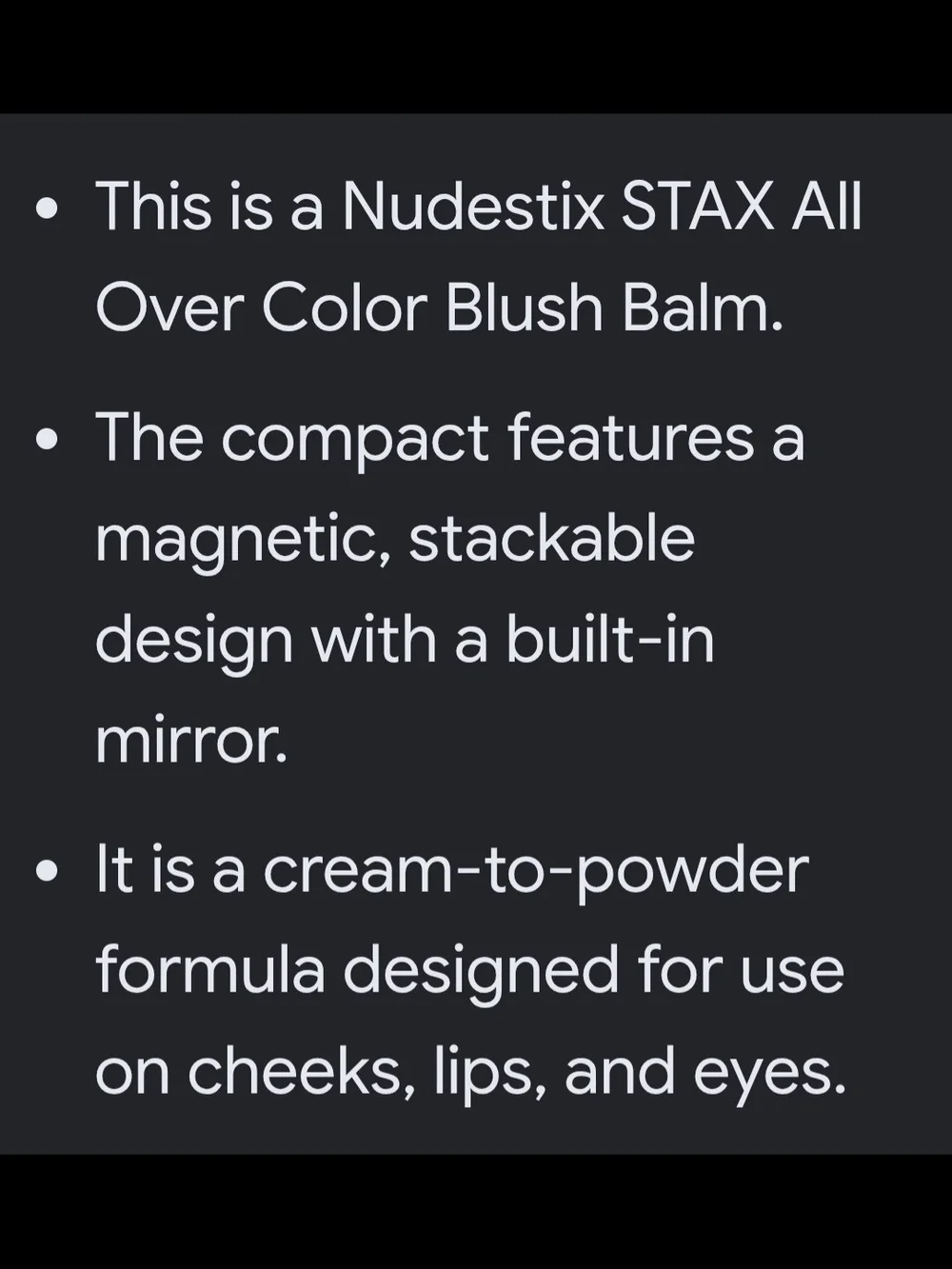 NUDESTIX Stax Cream Blush - Melon Sugar